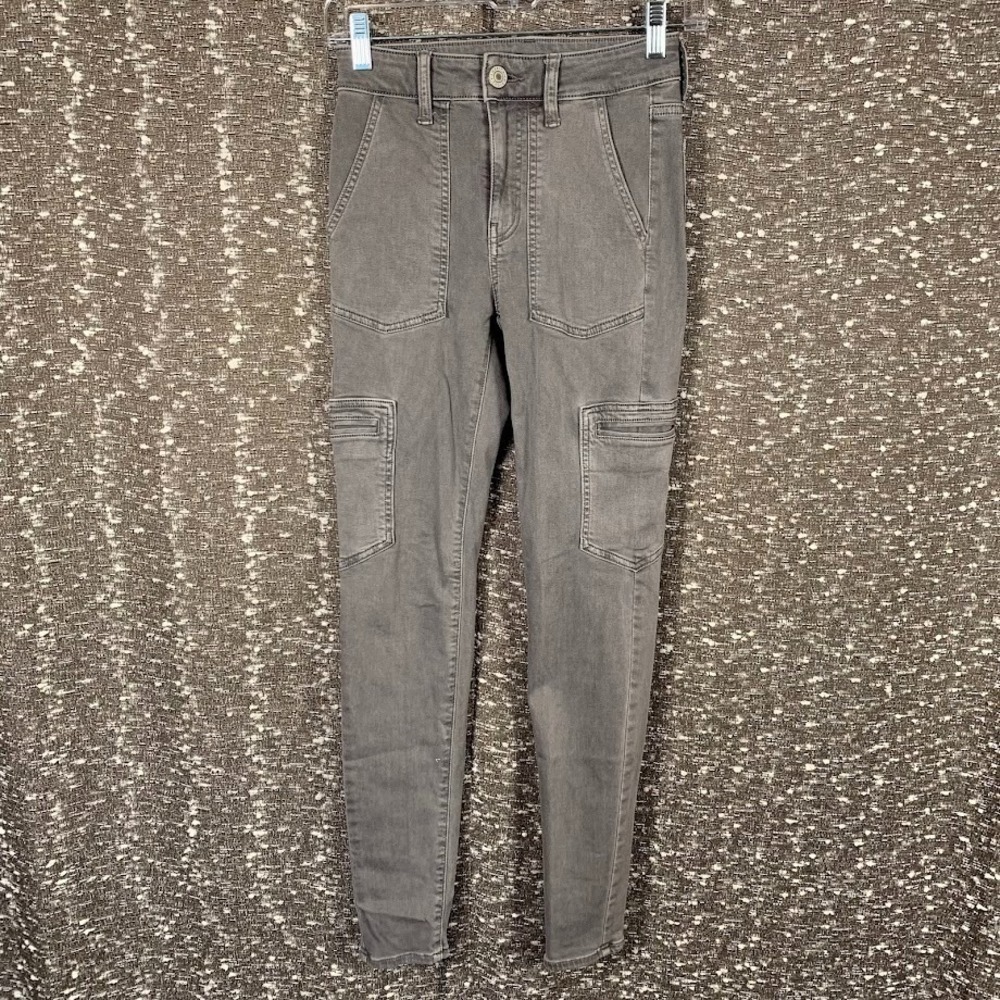 American Eagle Ne(x)t Level High-Waisted Jegging Cargo Jeans Women's 00